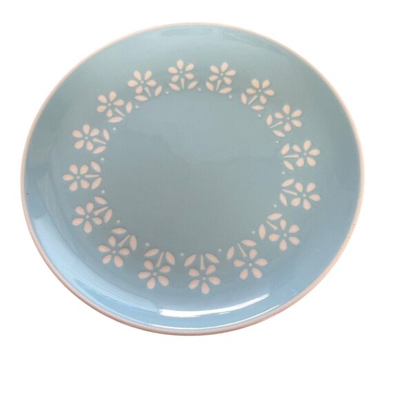 Harkerware Oven Dishwasher Proof Blue Floral 7" Round Plates Small Set of 2 - Picture 11 of 16